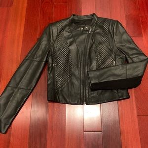 BCBGMAXAZRIA black leather jacket